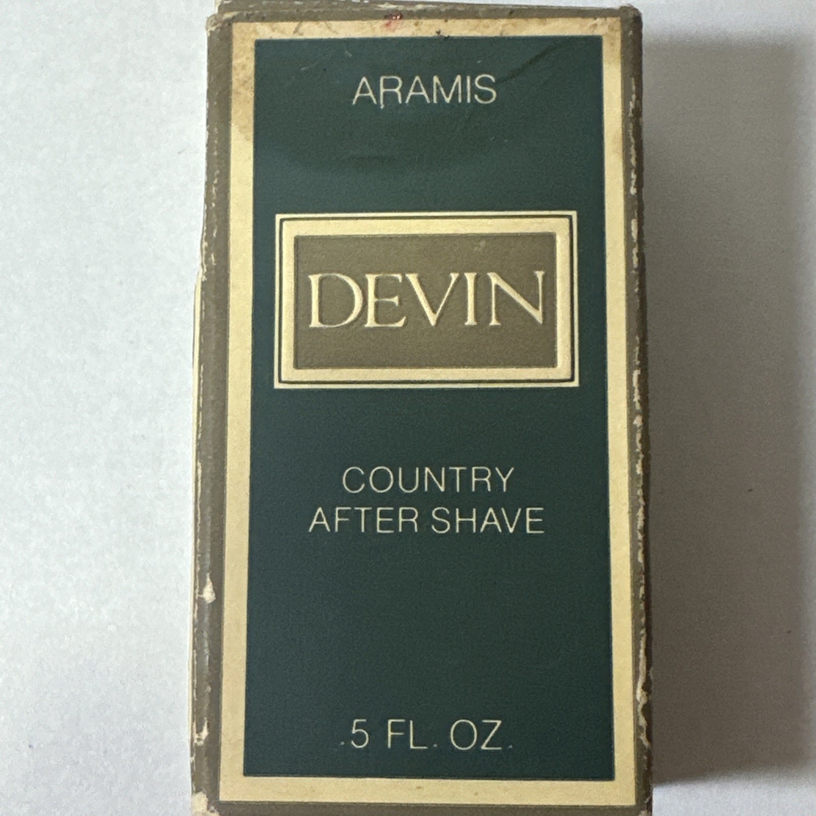VTG Deadstock Aramis Devin Country Cologne .5 fl. oz.Rare Travel Mini Splash