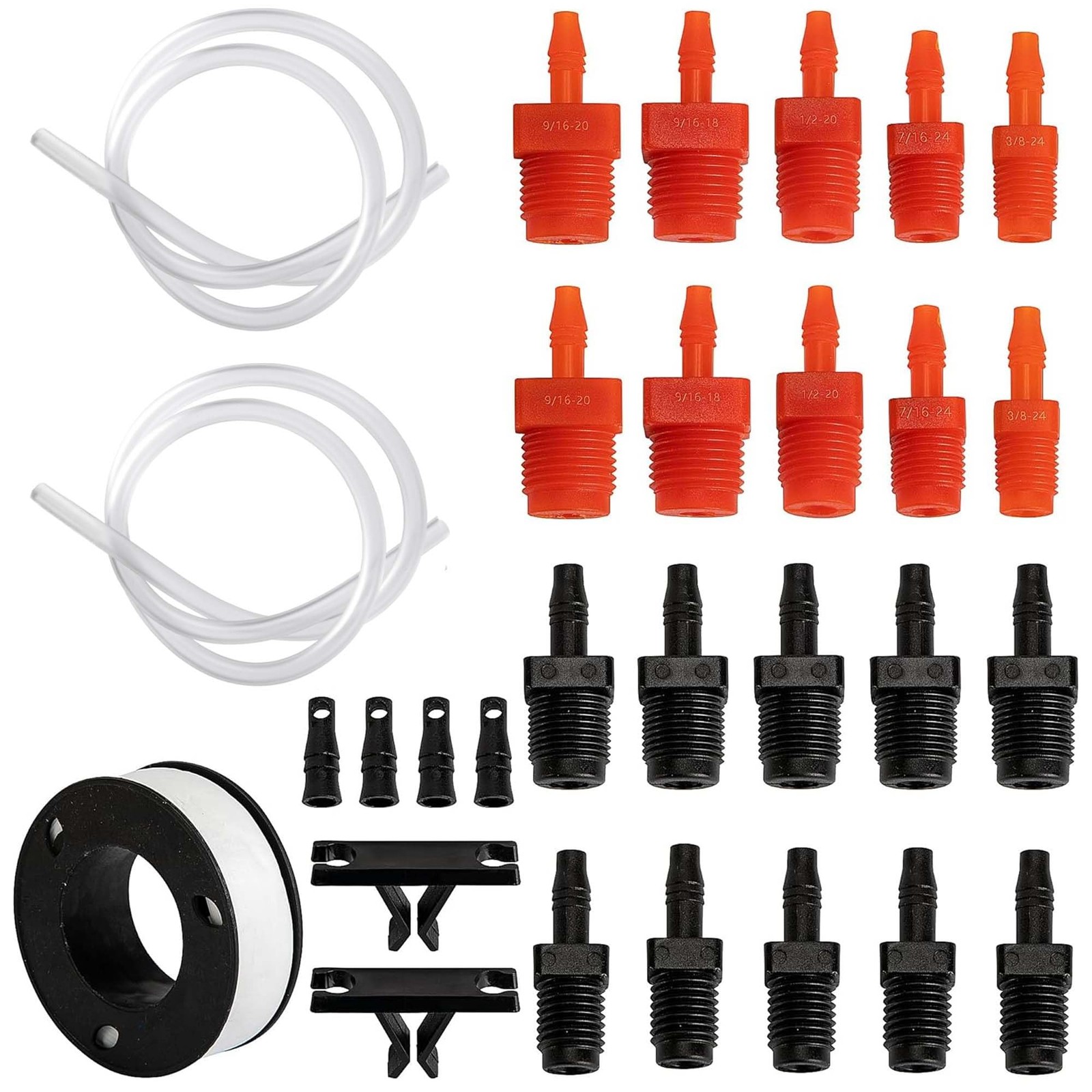 29 Pcs Master Cylinder Bleeder Kit-Brake Bleeder Kit with 22