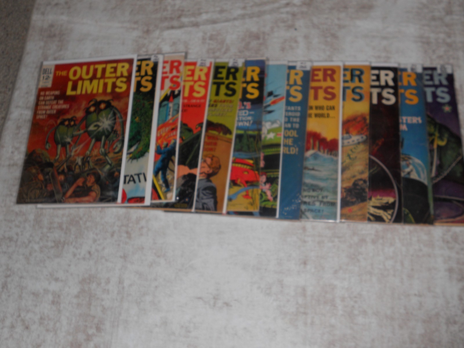 1964-69 The Outer Limits Dell Comic Book Lot - 13 of 18-FLYING SAUCERS & ALIENS