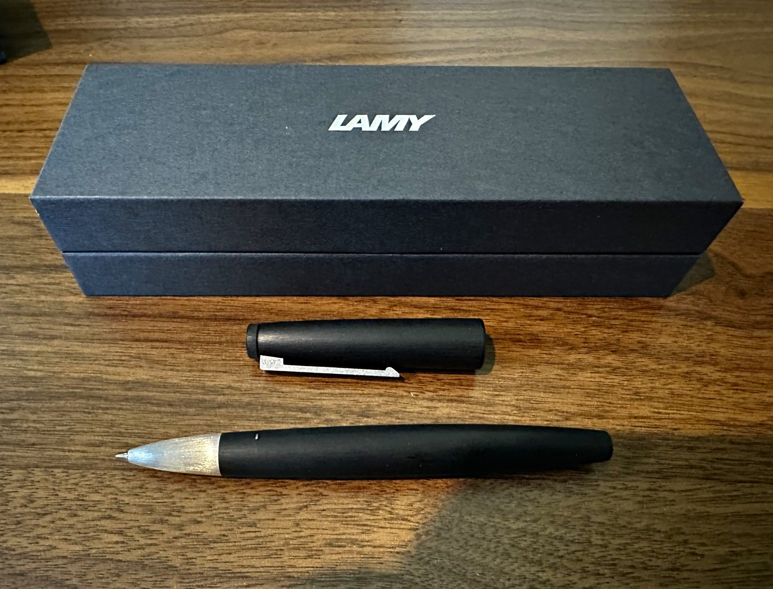 Lamy 2000 Rollerball Pen - Black Stainless Steel Trim - L301 - Lightly Used