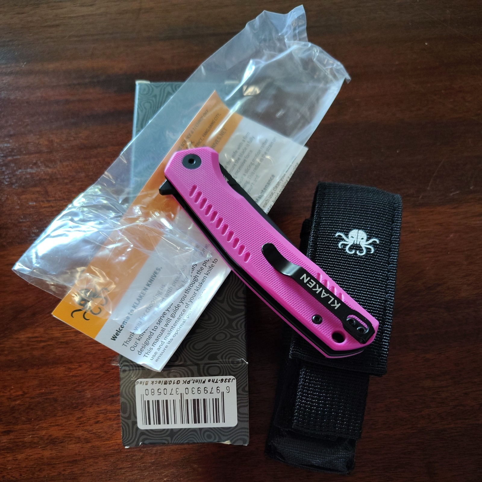 Klaken The Flint J336, Compact 14C28N Blade Pocket Knives with Rugged G10 Grip