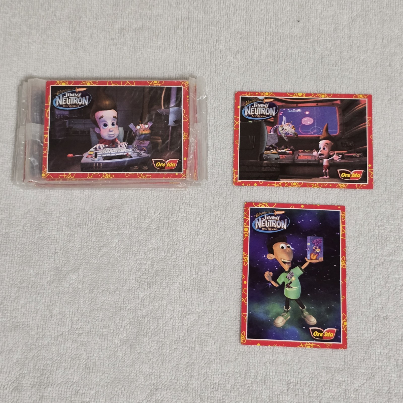 2002 Jimmy Neutron Ore-Ida Promo Cards Sealed 12 Pack Strip Lot 24 Cards NOS