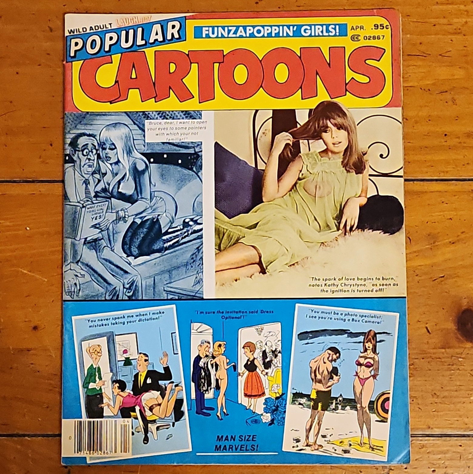 Vtg POPULAR CARTOONS Magazine April 1980 BILL WARD PUSSYCAT Strip Adult Humor