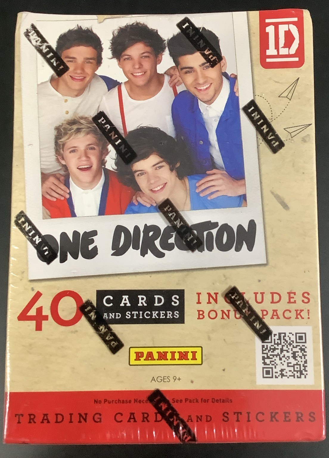 2013 Panini ONE DIRECTION 4 Pack Blaster Box (9 Cards + 1 Sticker Per Pack) New