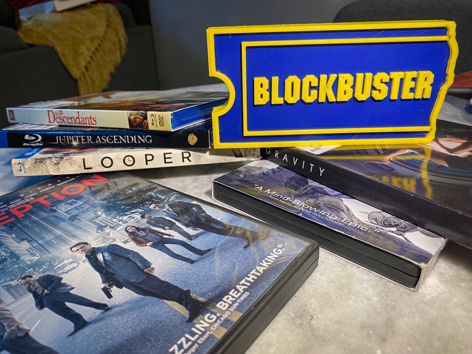 Blockbuster Be Kind Rewind Ticket Sign Retro Movie Room Decor