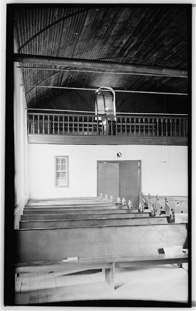 Prince George County VA Merchants Hope Church Interior 1900s State Route 641