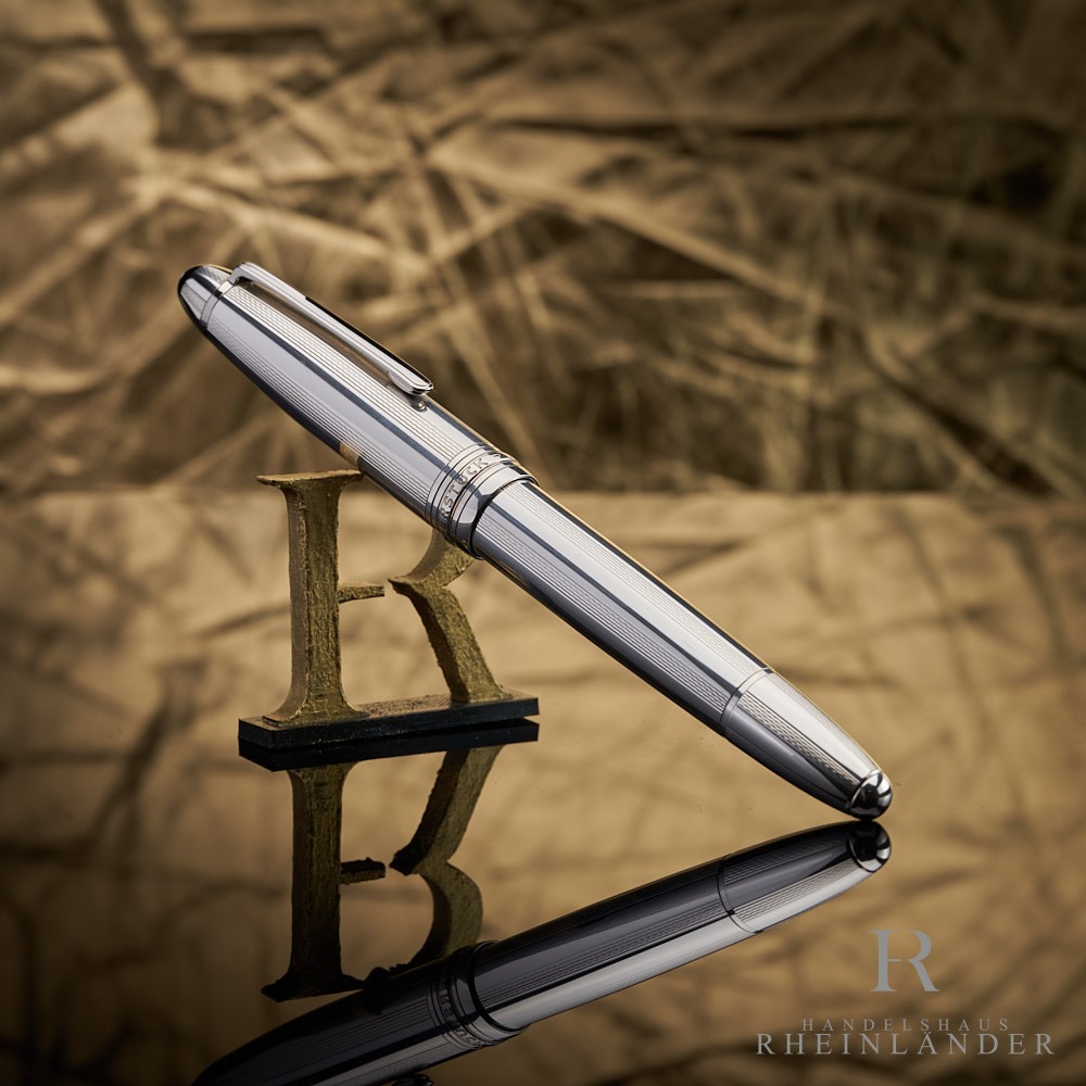 Montblanc Solitaire 925 Pure Silver 146 Le Grand Fountain Pen ID 23646 Model 5838