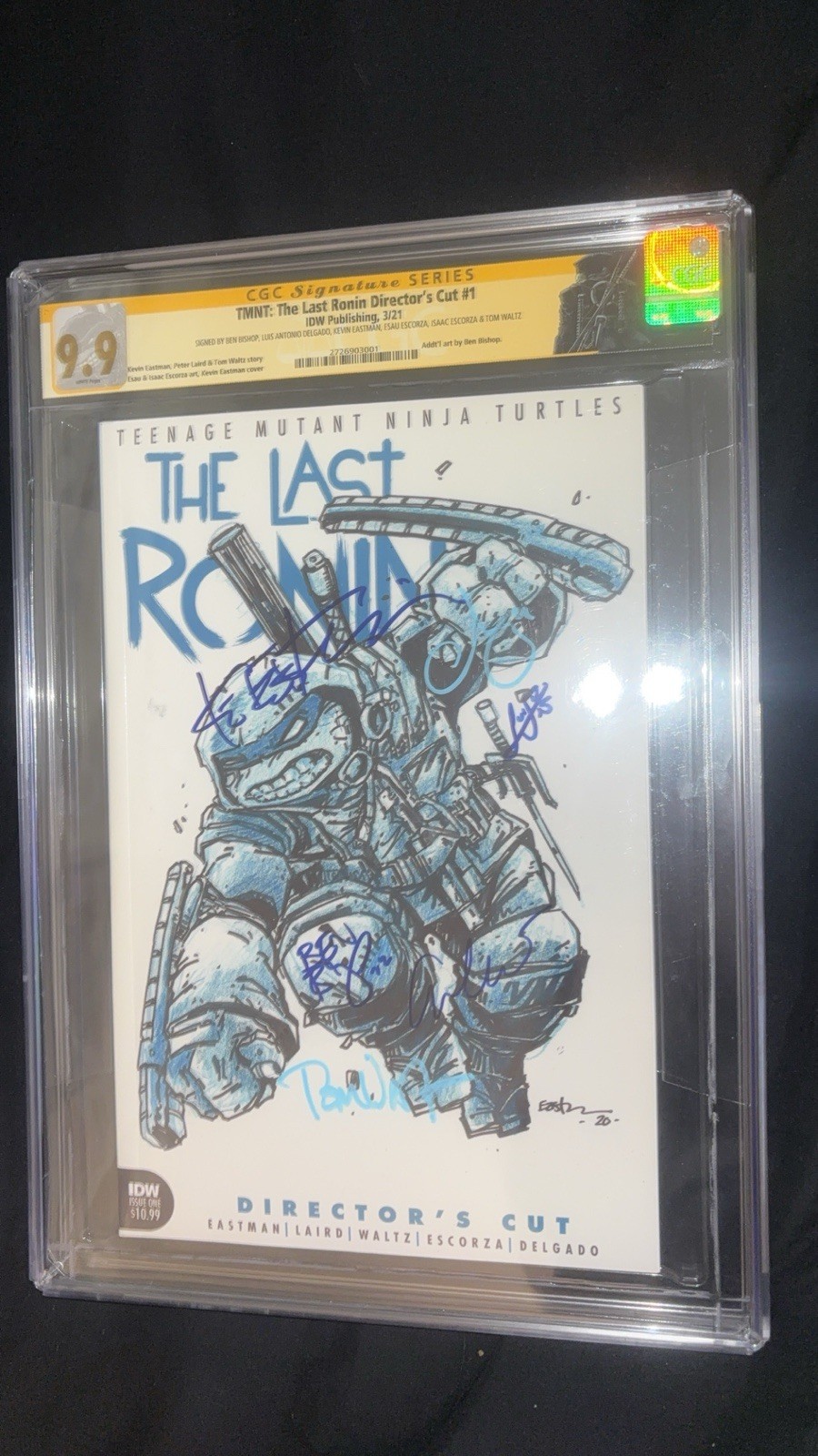 TMNT the Last Ronin #1 Comic Directors Cut, CGC 9.9, Signed by All 6