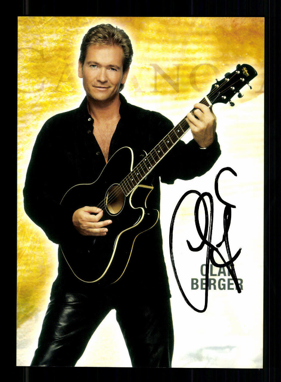 Olaf Berger autograph card original signed + M 7302