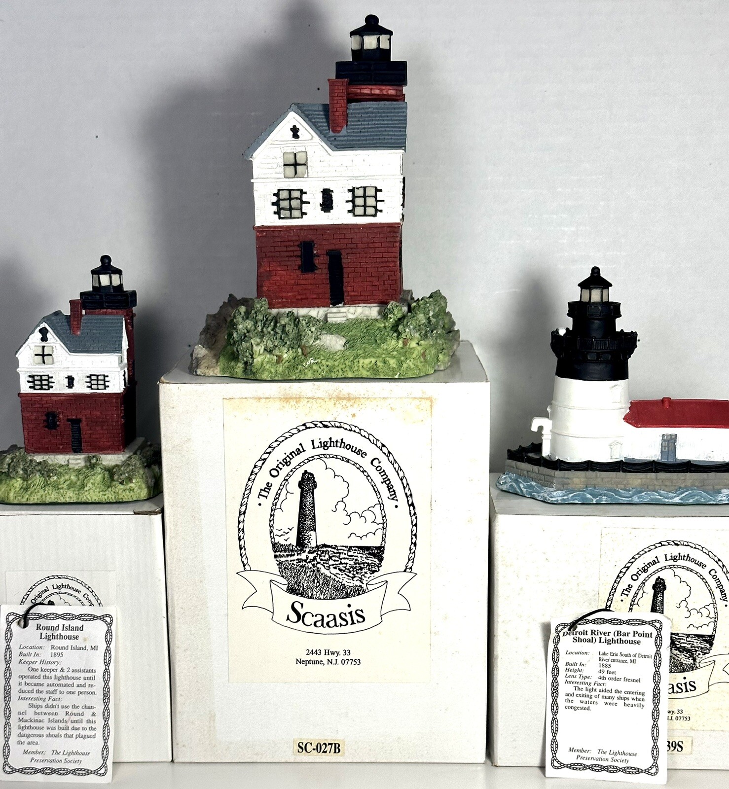 Scaasis Original Lighthouses  Set of 3 Details in Description 