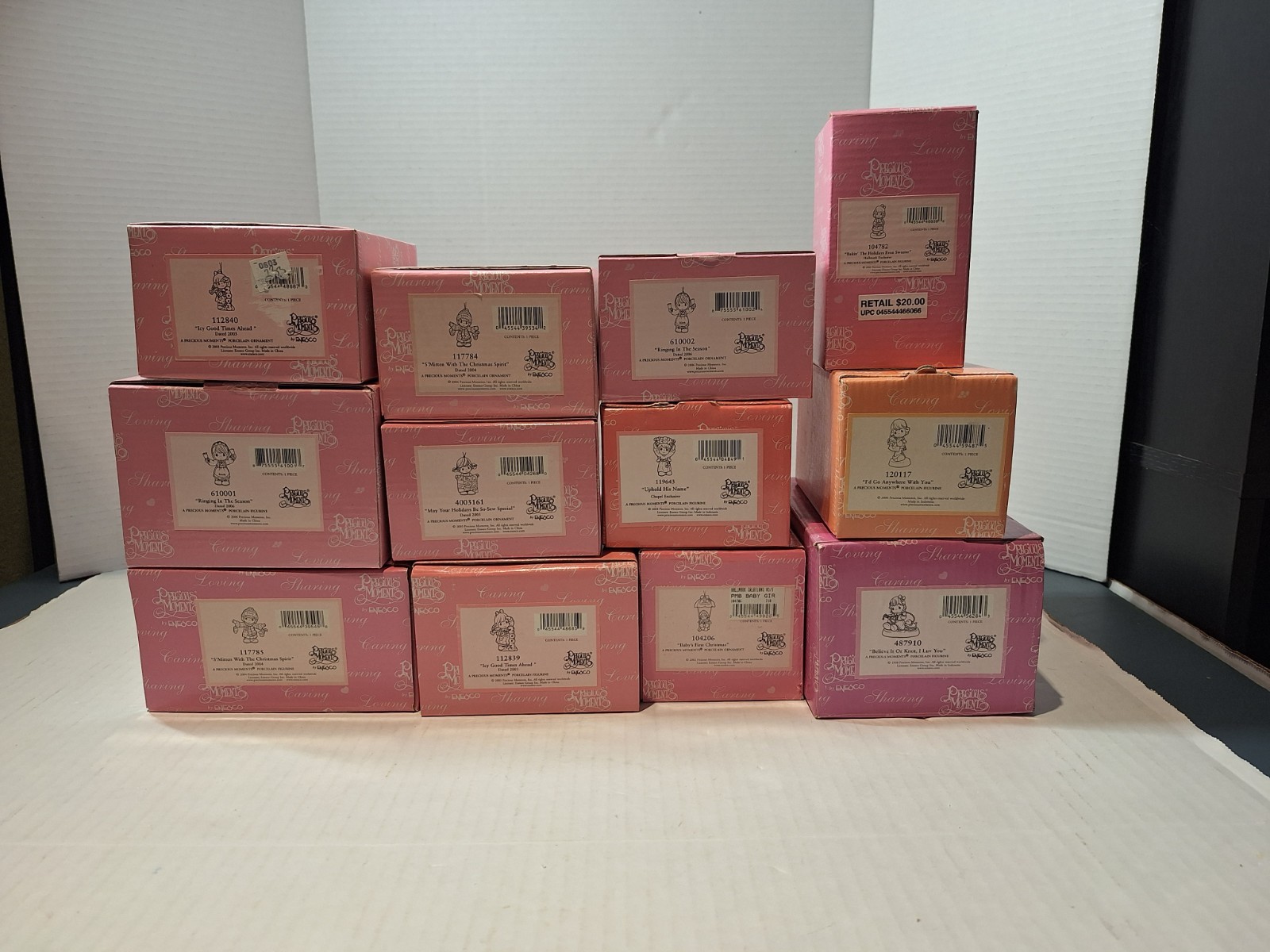 Precious Moments Figurine Lot Of 12 All Boxed Med Size 