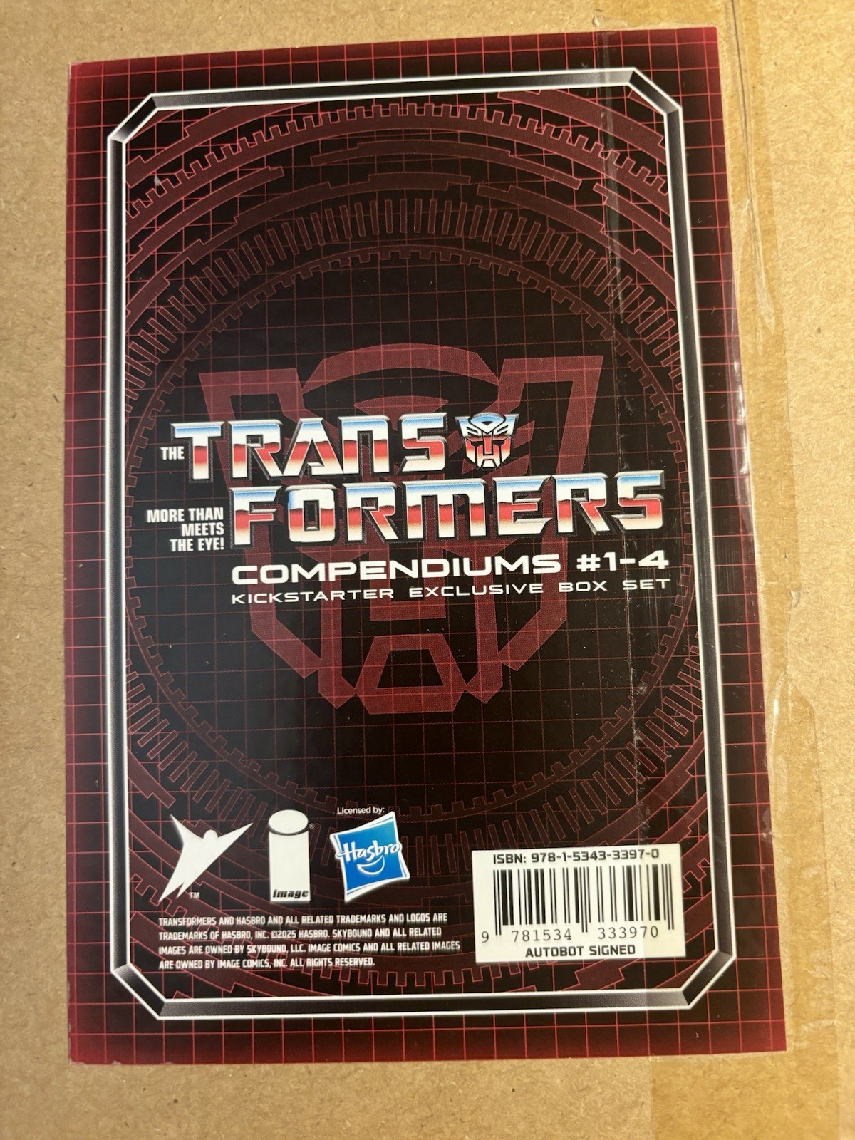 Transformers Til All Are One Autobot Kickstarter Signed Compendium Box Set NEW