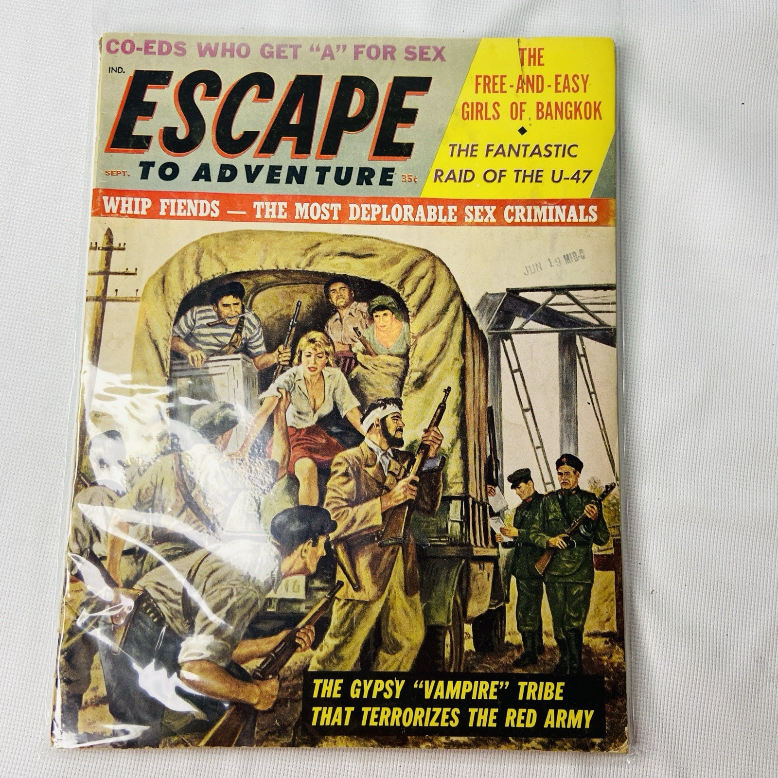 ESCAPE TO ADVENTURE JULY 1963 Vintage Magazine Pulp Action