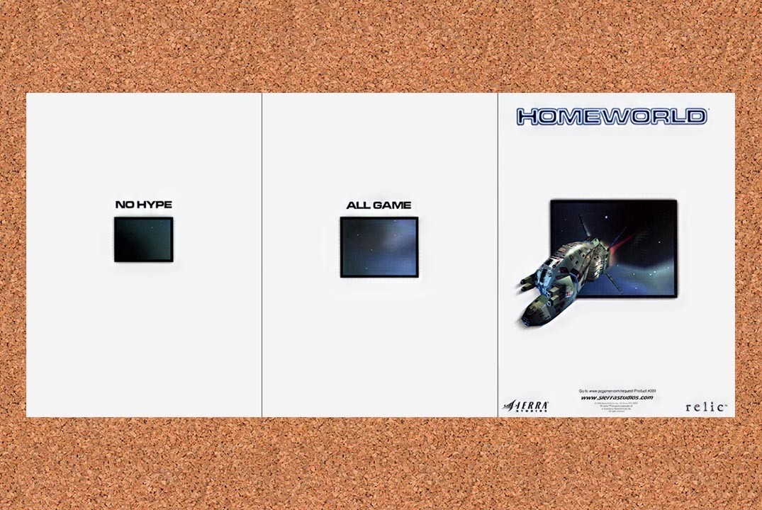 Homeworld PC Original 1998 3-Part Advertisement / Retro Promo v3