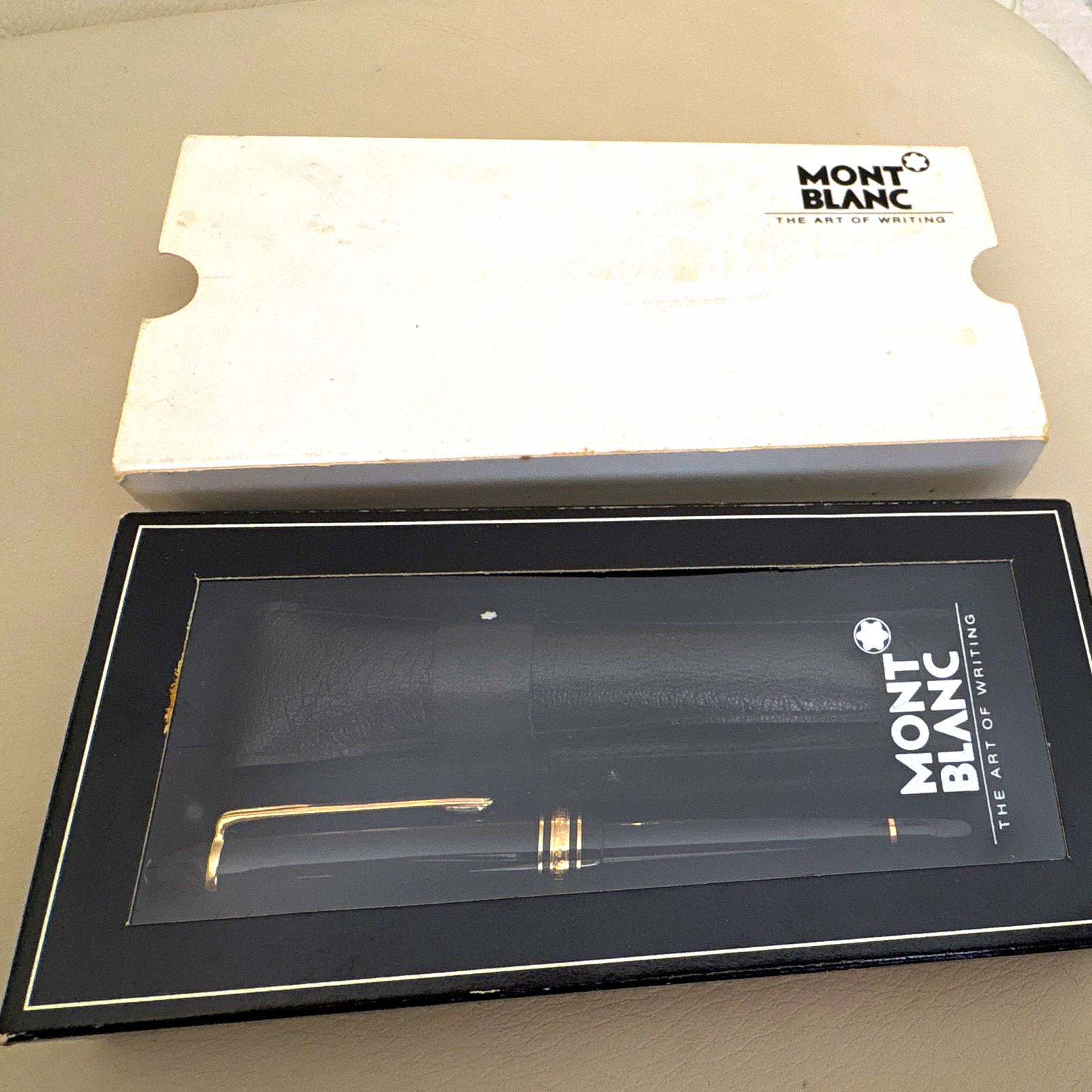 NEVER USED Montblanc Meisterstück 146 W. Germany Gold Trim 14K Nib w/ Box Case.