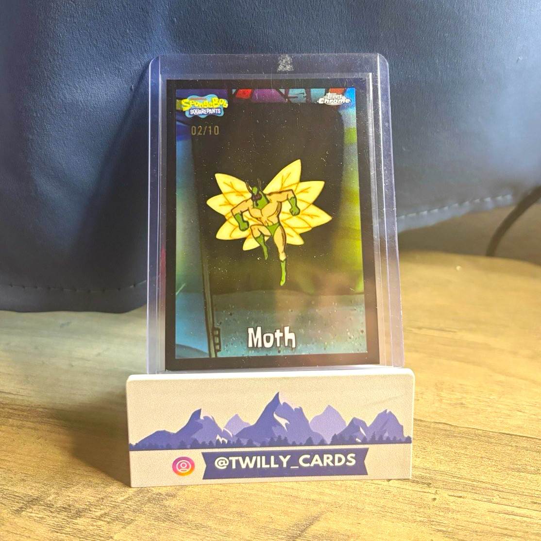2025 Topps Chrome SpongeBob #9 Moth /10 Black 