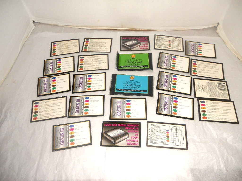 Shell Oil Co. Trivial Pursuit Cards 1996 (2 Unopened Packs 21 loose cards)