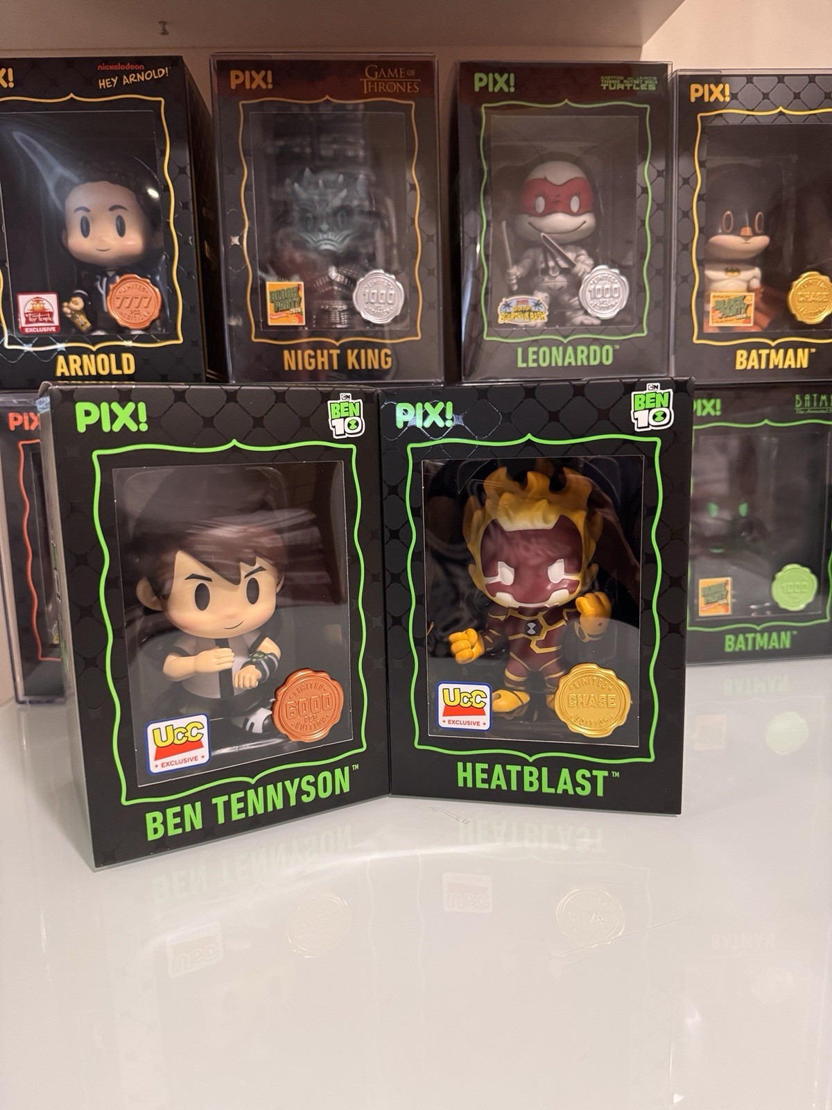 Thrilljoy Ben 10 Heatblast Chase & Ben 10 Hero Set UCC Exclusive