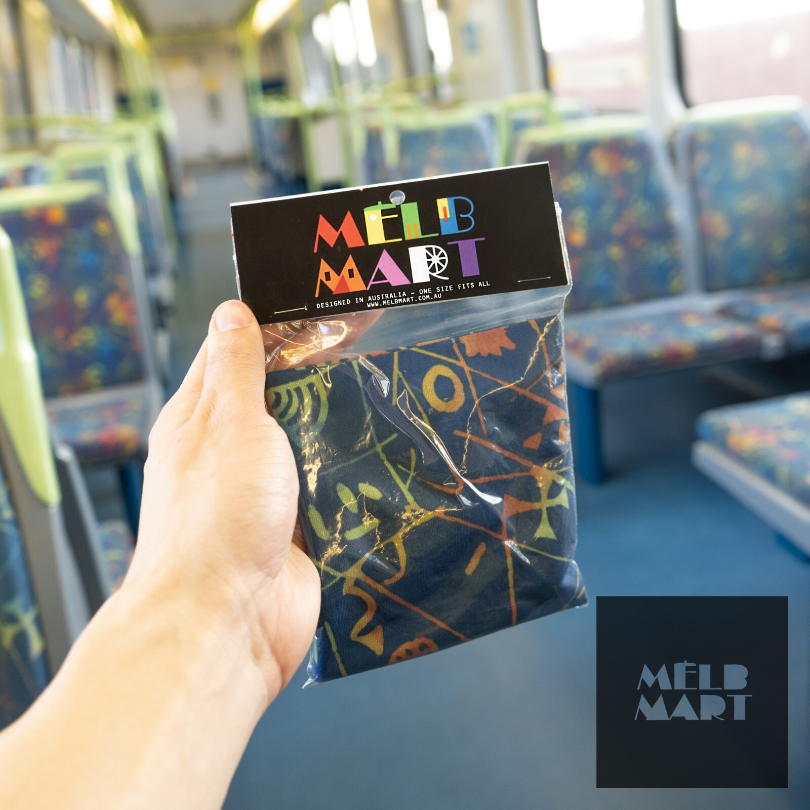 Melbourne Metro PTV Train Pattern Wrap - Public Transport Connex Victoria Comeng