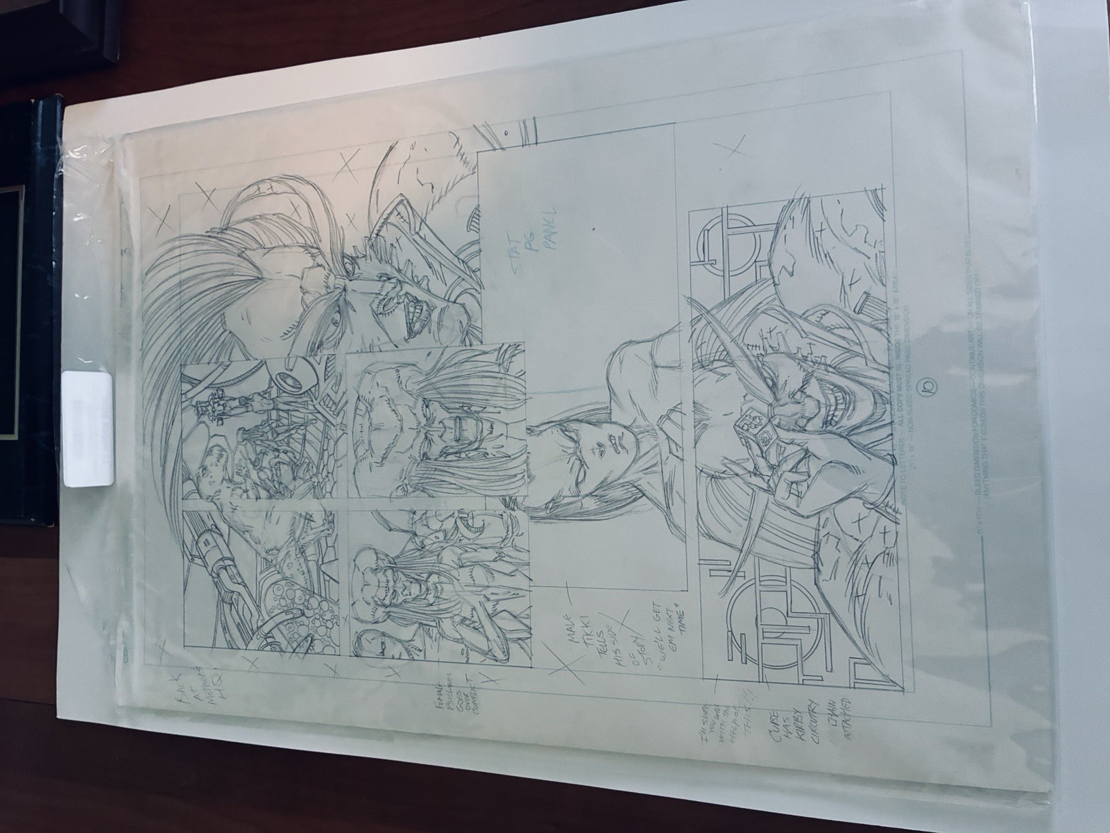 ORIG. ART For Atomic Clones Issue 3 , Page 10 By PARIS CULLINS “UNRELEASED ART”