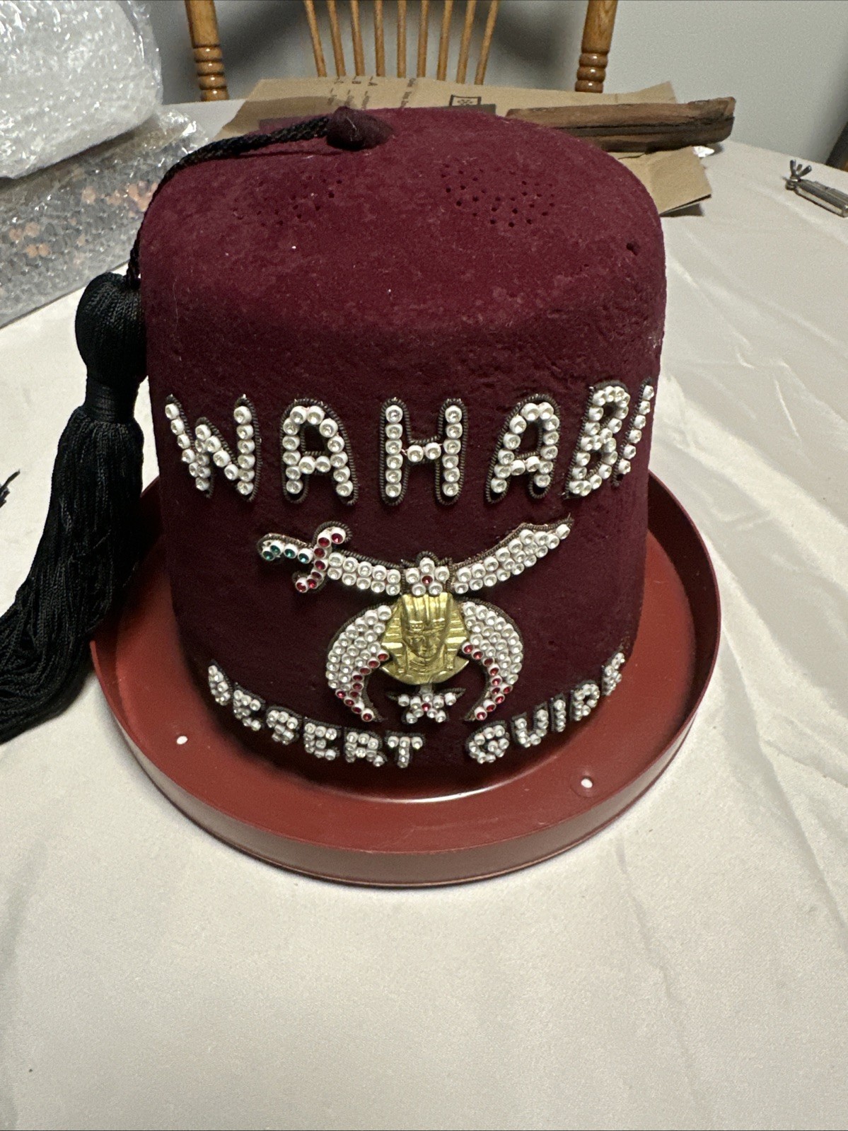 Shriners WAHABI DESERT GUIDE Hat Harry M. Osers New York