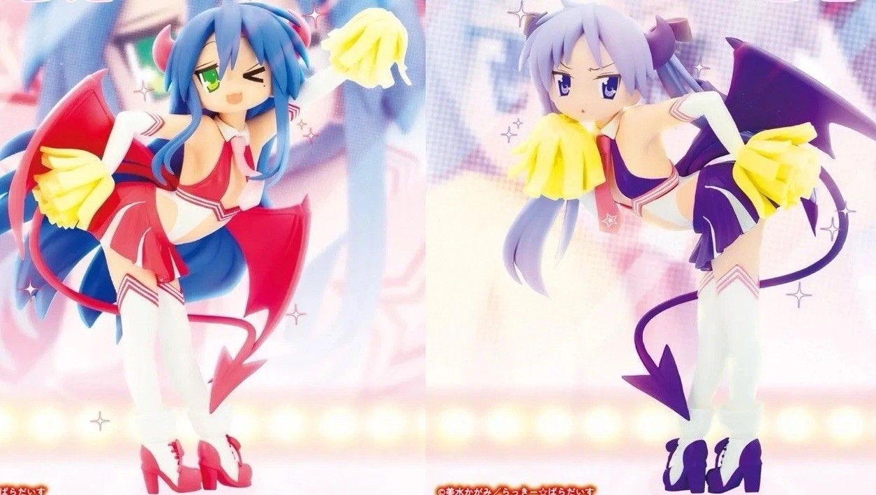 Lucky Star Konata Izumi Kagami Hiiragi Succubus Cheer Figure 2 Set KONAMI PRE