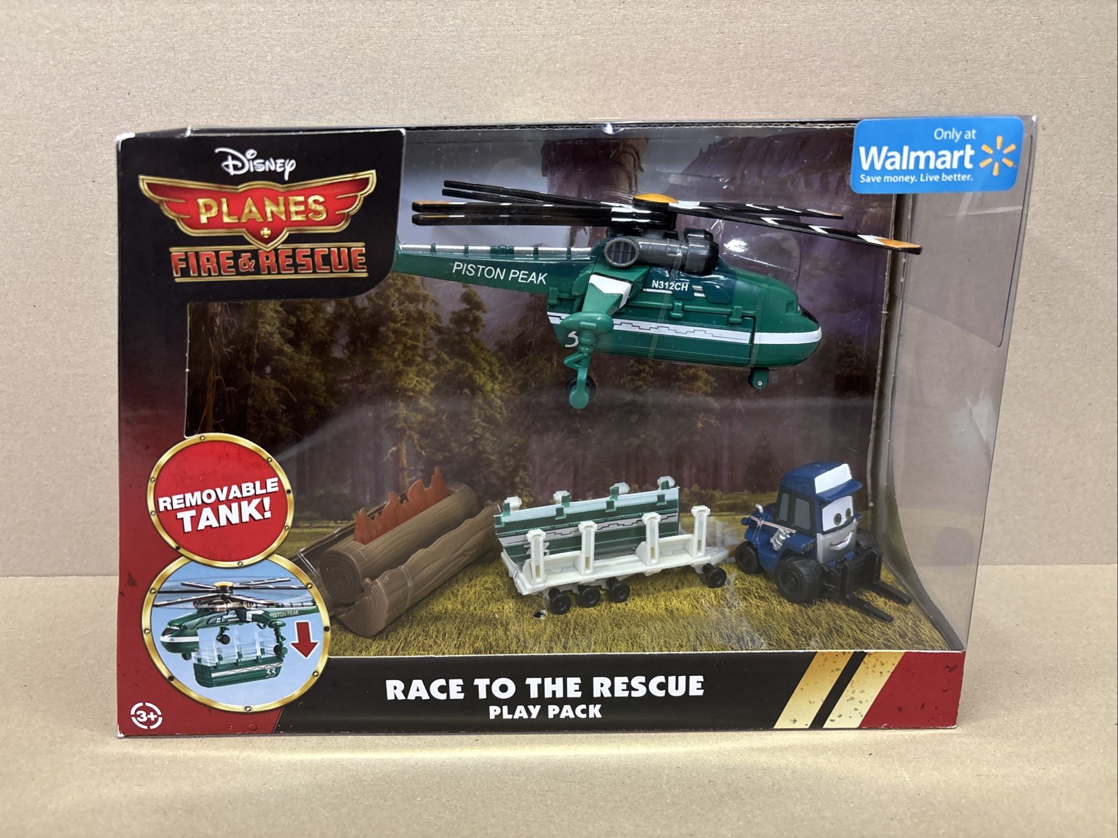 DISNEY PLANES FIRE & RESCUE: Race To The Rescue Windlifter Helicopter & Maru