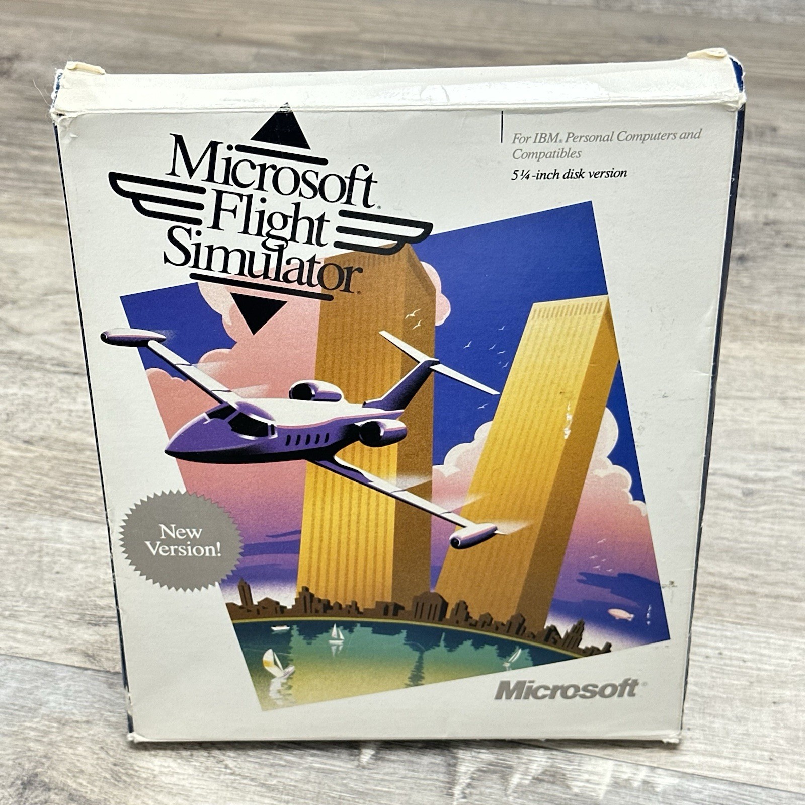 NYC Twin Towers Flight Simulator Program - Microsoft 1988