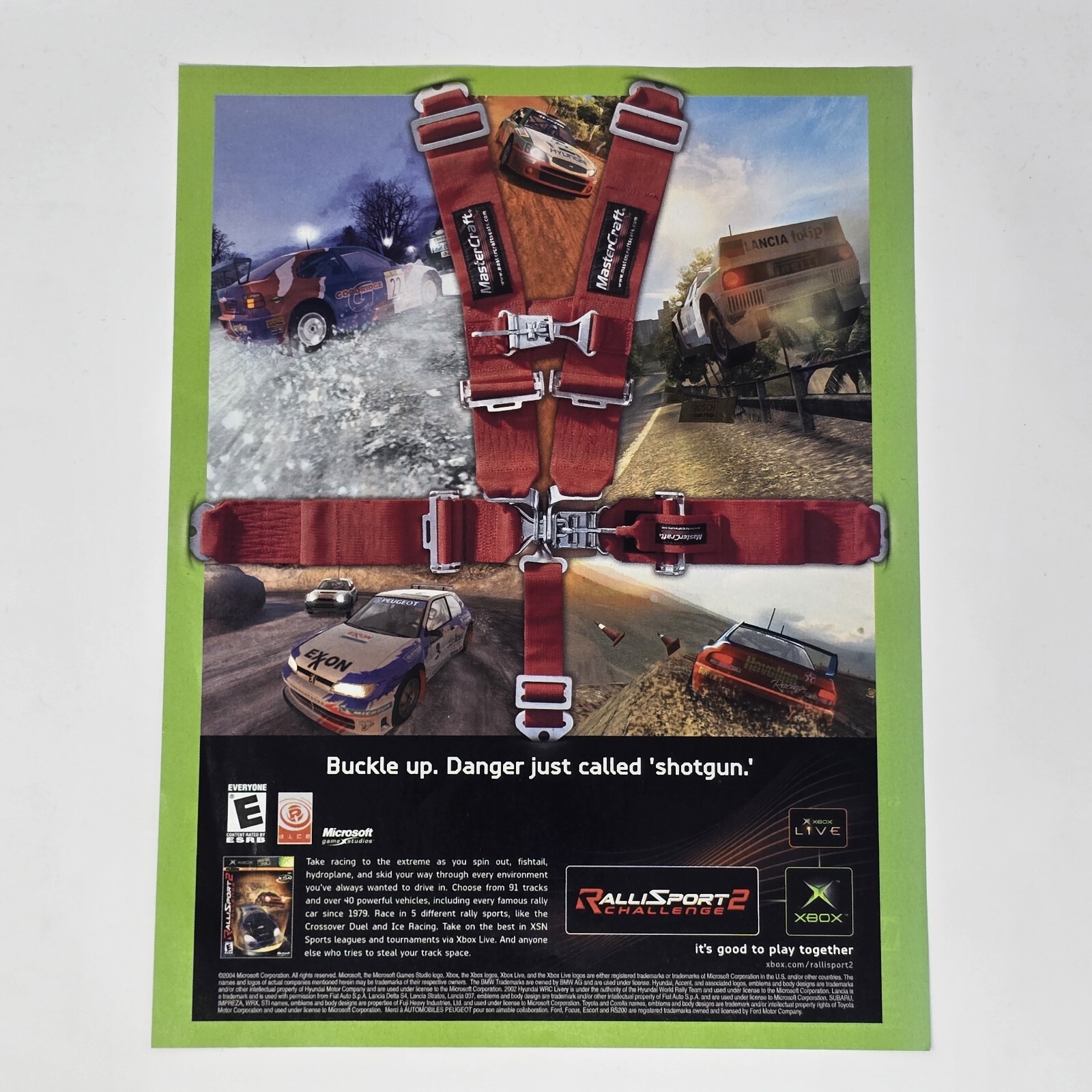RalliSport Challenge 2 Buckle Up Xbox Live Print Ad/Poster Official Promo Art