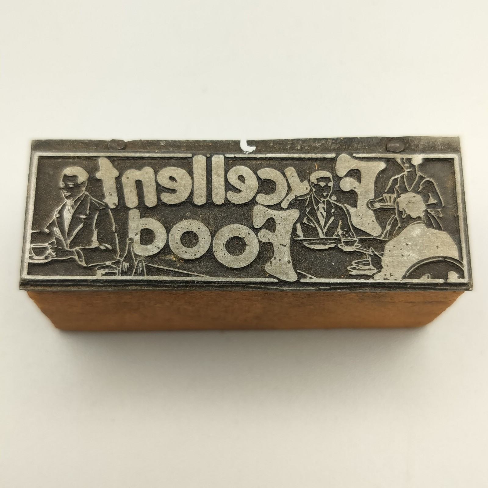 Excellent Food Vintage Printing Letterpress Printers Block Cooking Restaurant Ad