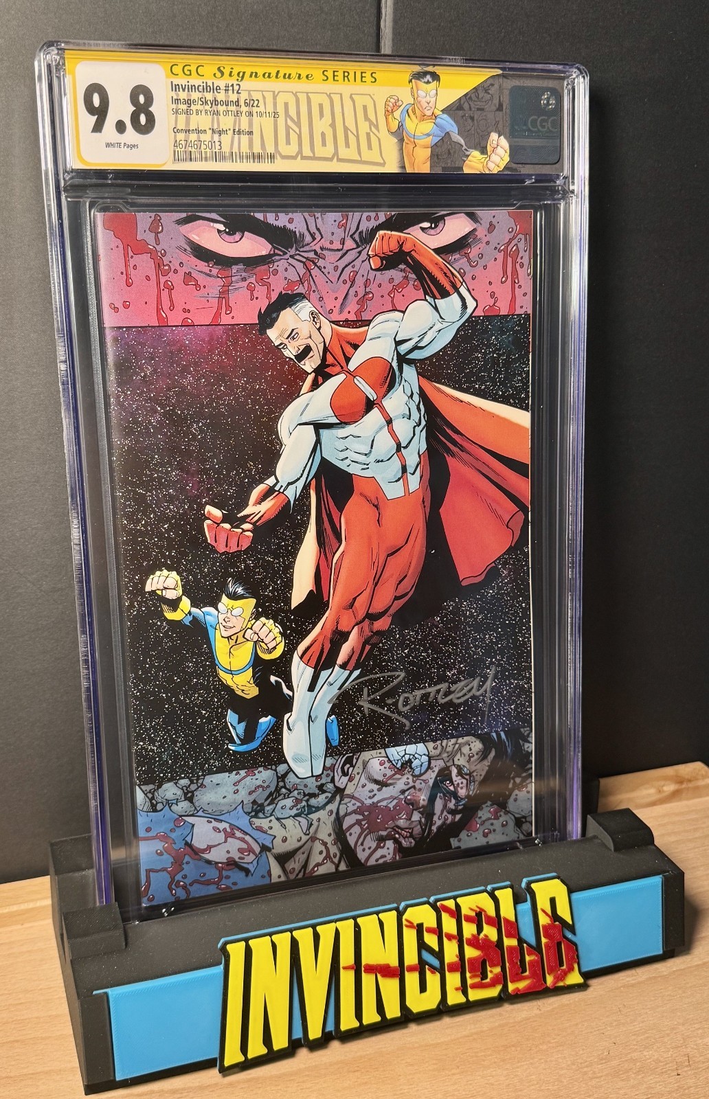 Invincible #12 Night Edition CGC 9.8 SS Ryan Ottley Signed Rare Variant