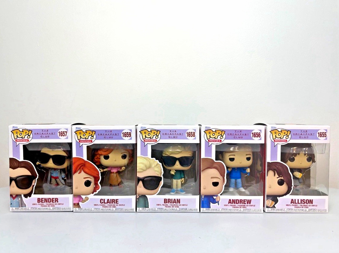 Funko Pop The Breakfast Club 5-Pack Bender Claire Brian Andrew Allison Boxed