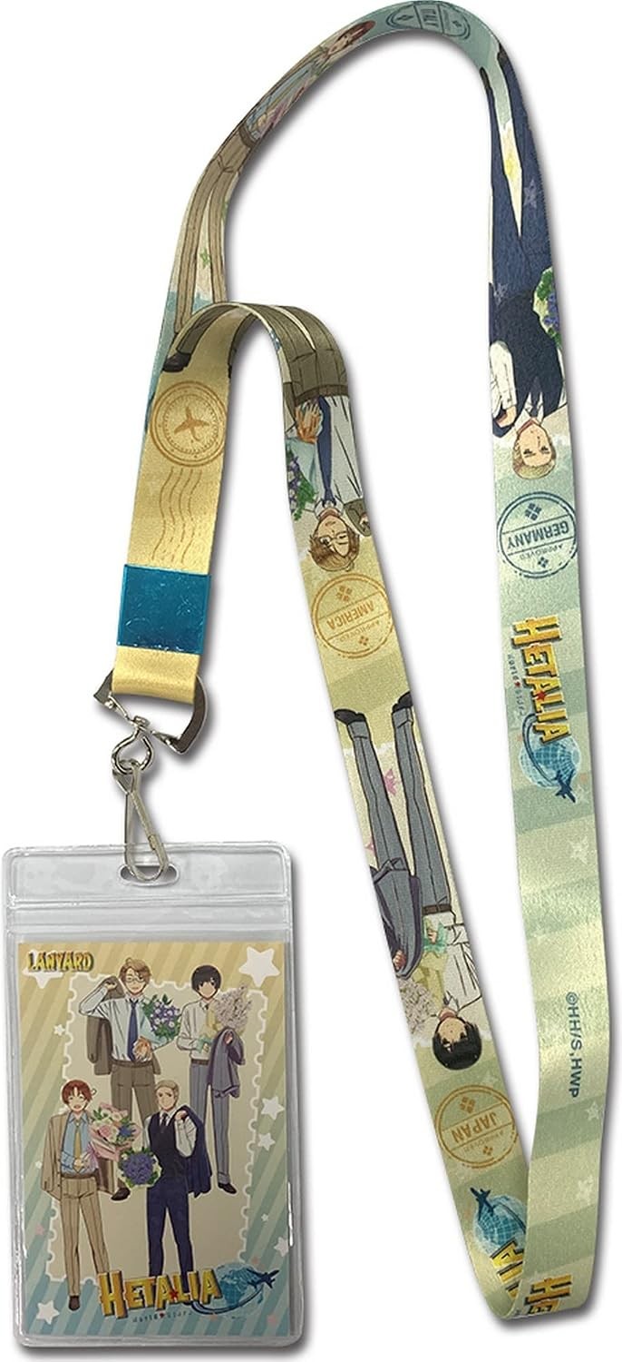 *NEW* Hetalia World Stars S7: Character Group 01 Lanyard with ID Holder