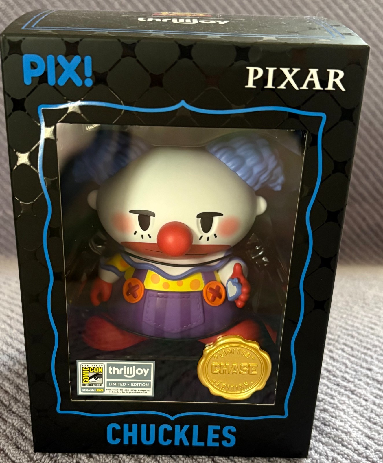 Thrilljoy PIX PIXAR CHUCKLES Chase - SDCC - NIB