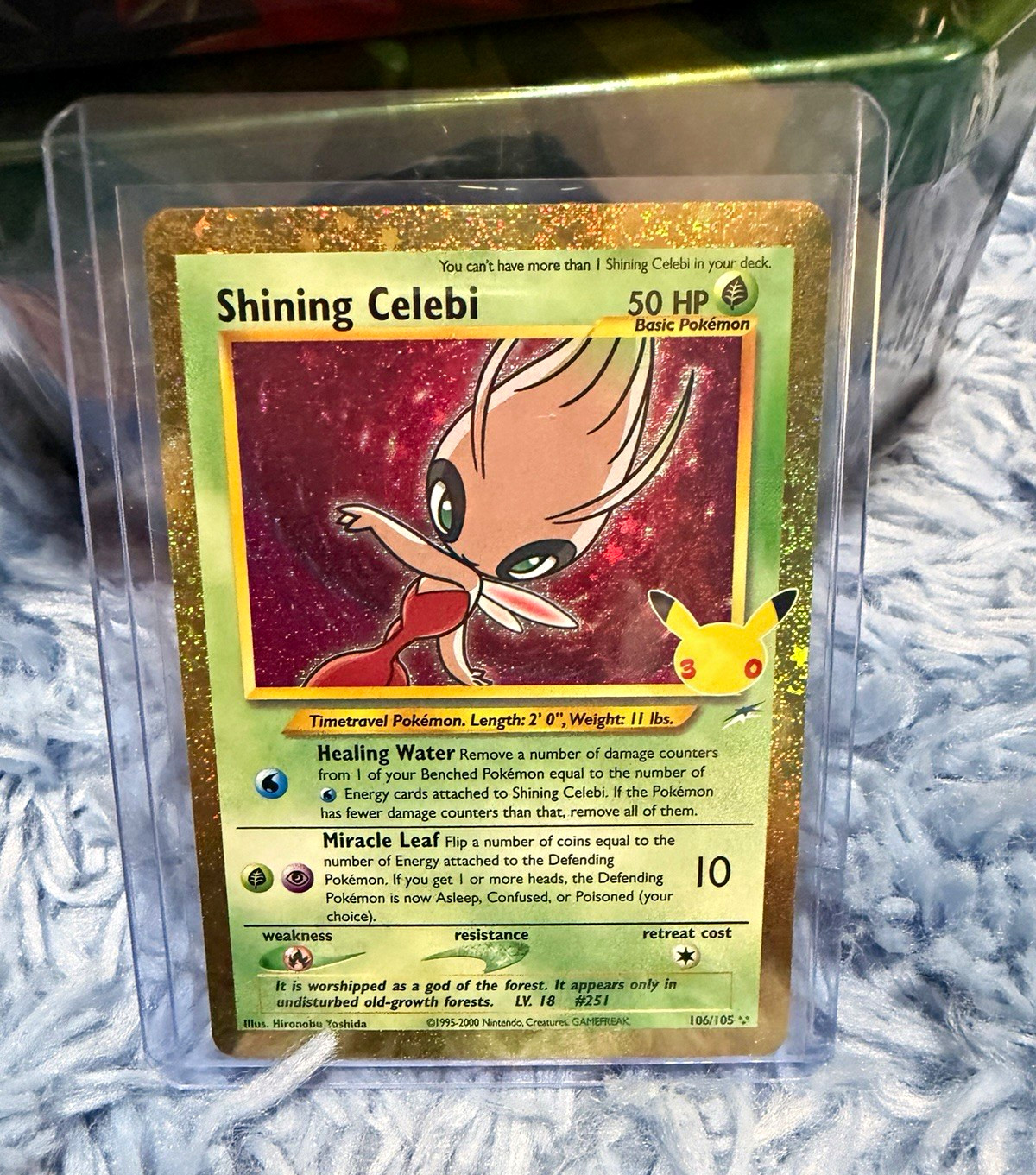 Pokémon Neo Destiny Shining Celebi 106/105 30th MINT UNDER MARKET
