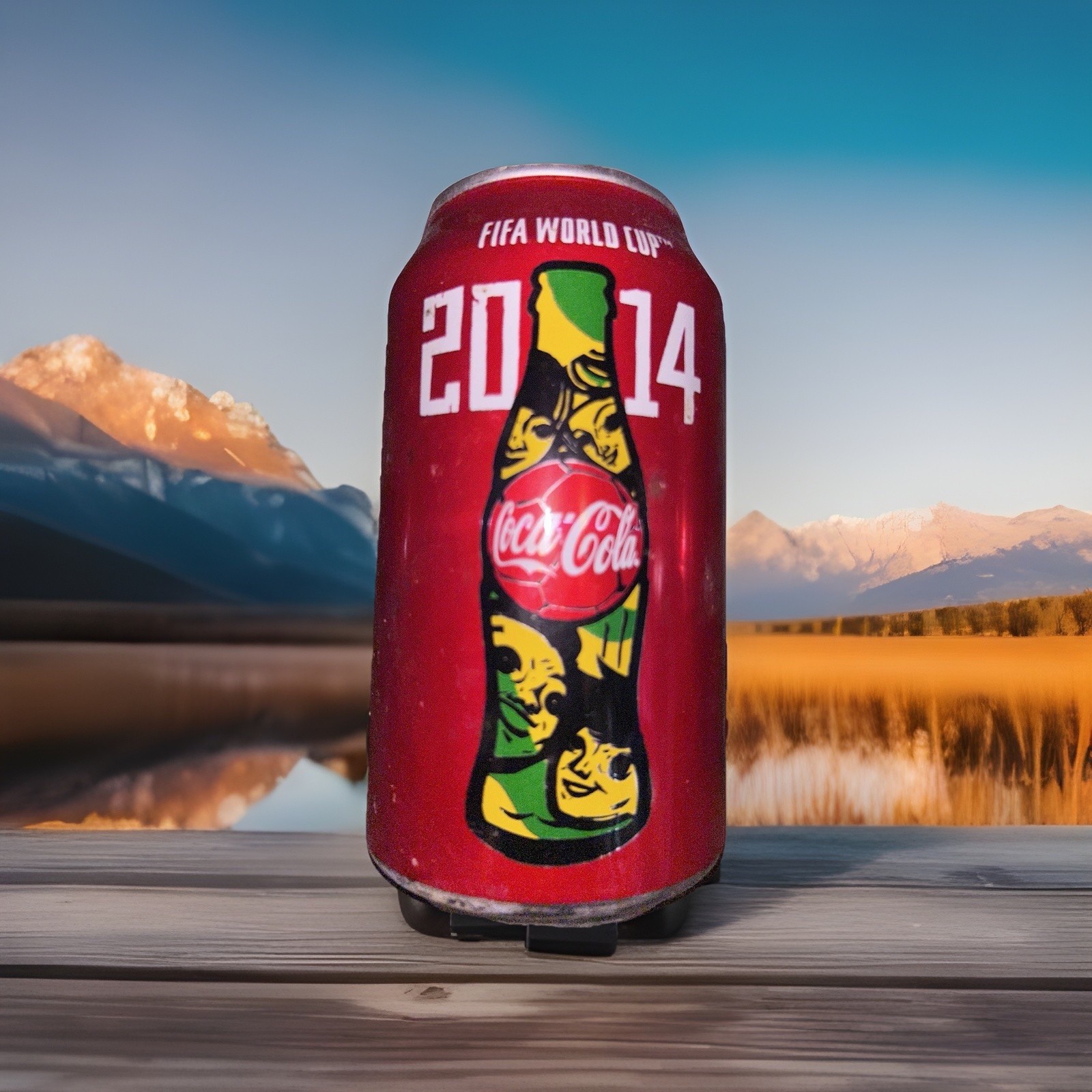 2014 FIFA World Cup Soccer Coca Cola Brasil Can 3 Of 3