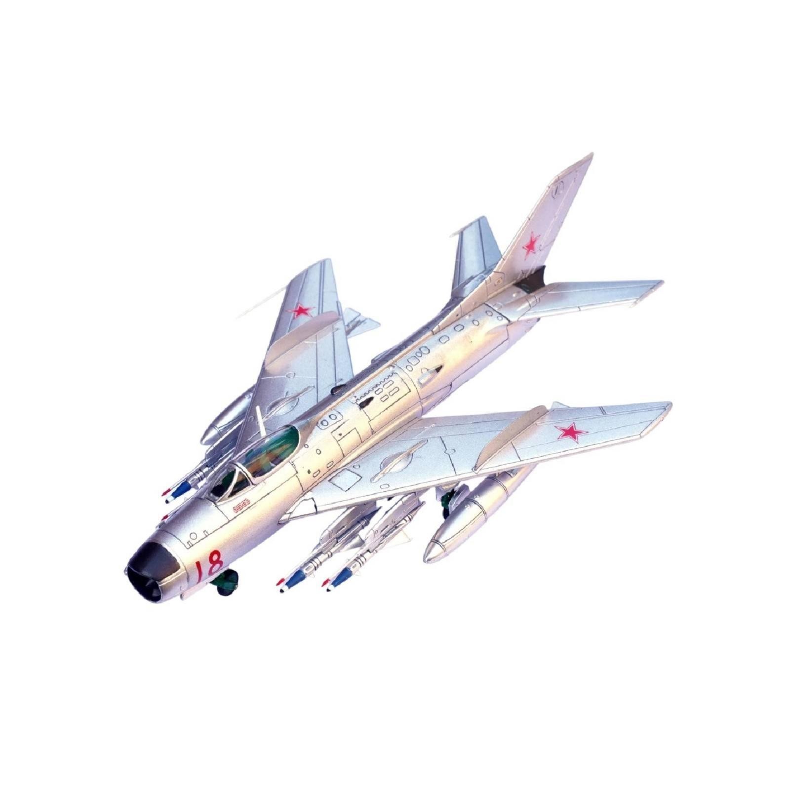 MiG-19PM Model Alloy Soviet Fighter Model Detailed for Collectors, History Buffs
