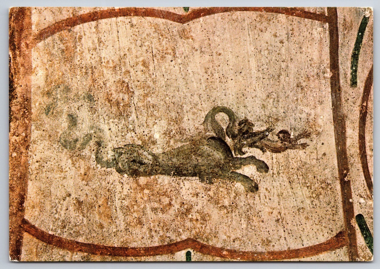 Catacomb of Priscilla, Rome Italy Art Postcard Jonah Fresco