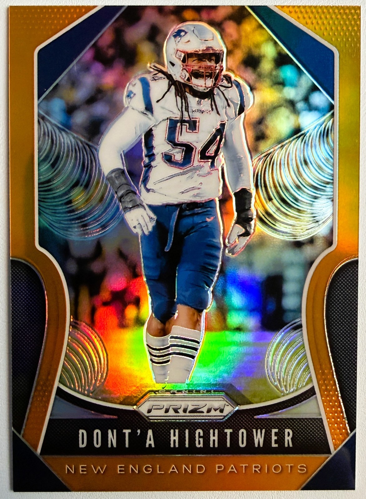 Dont\'a Hightower 2019 Panini Prizm Football Orange Prizm #24 Patriots /249
