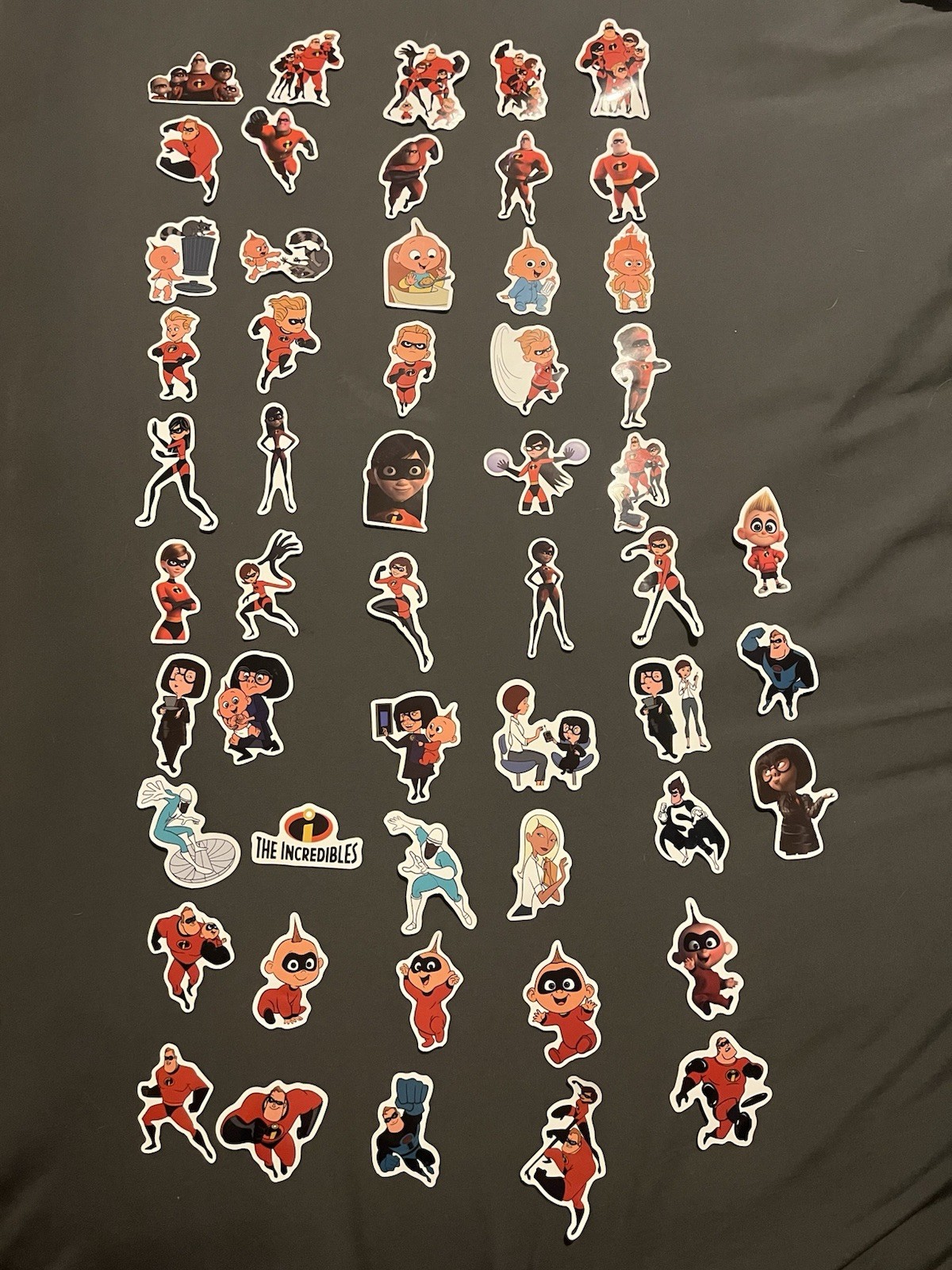 10 PCs Random ~1.5x2” The Incredibles Inspired Stickers Vinyl Decals Waterproof
