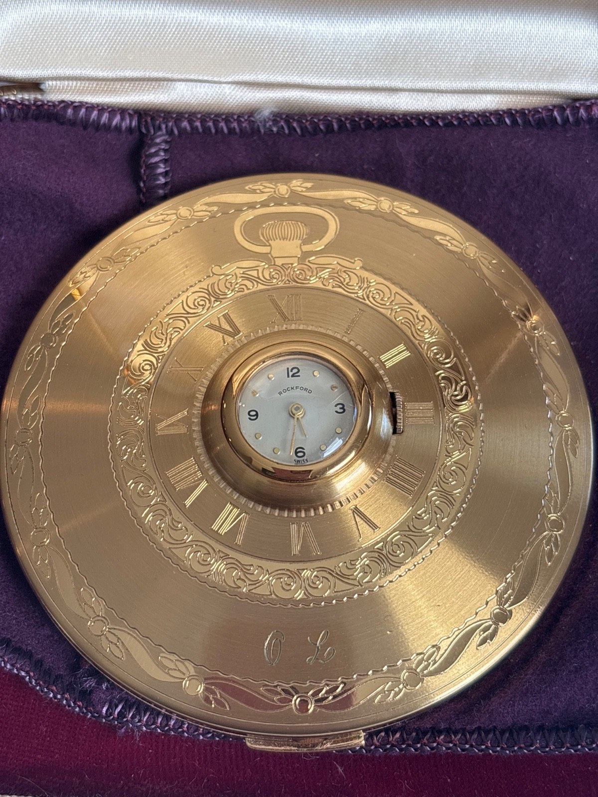 Vintage 30s Illinois Watch Co. Women’s Compact Case With An integrated Watch