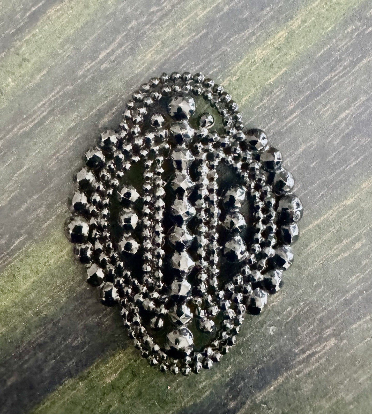 Antique black victorian accessories, as-is, 2 pcs