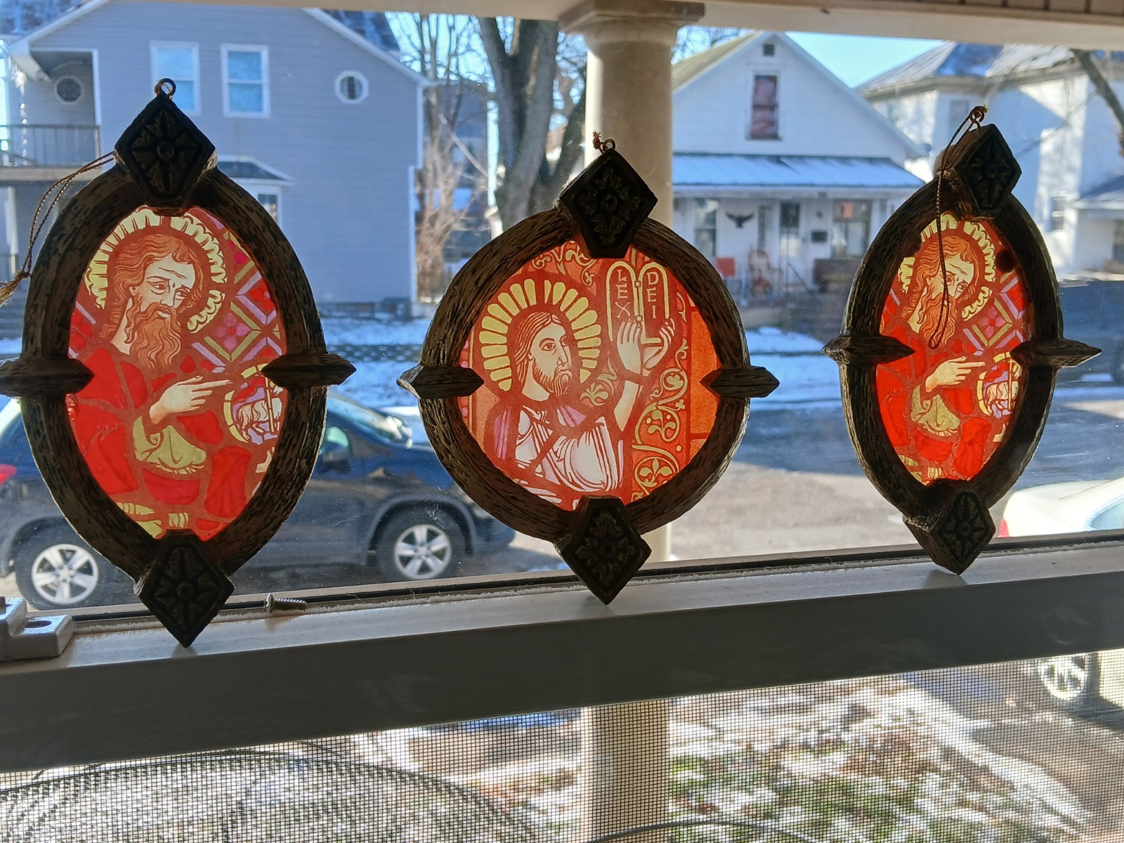 Religious Jesus Christ God Window Decorations Suncatchers Rare Unique 169