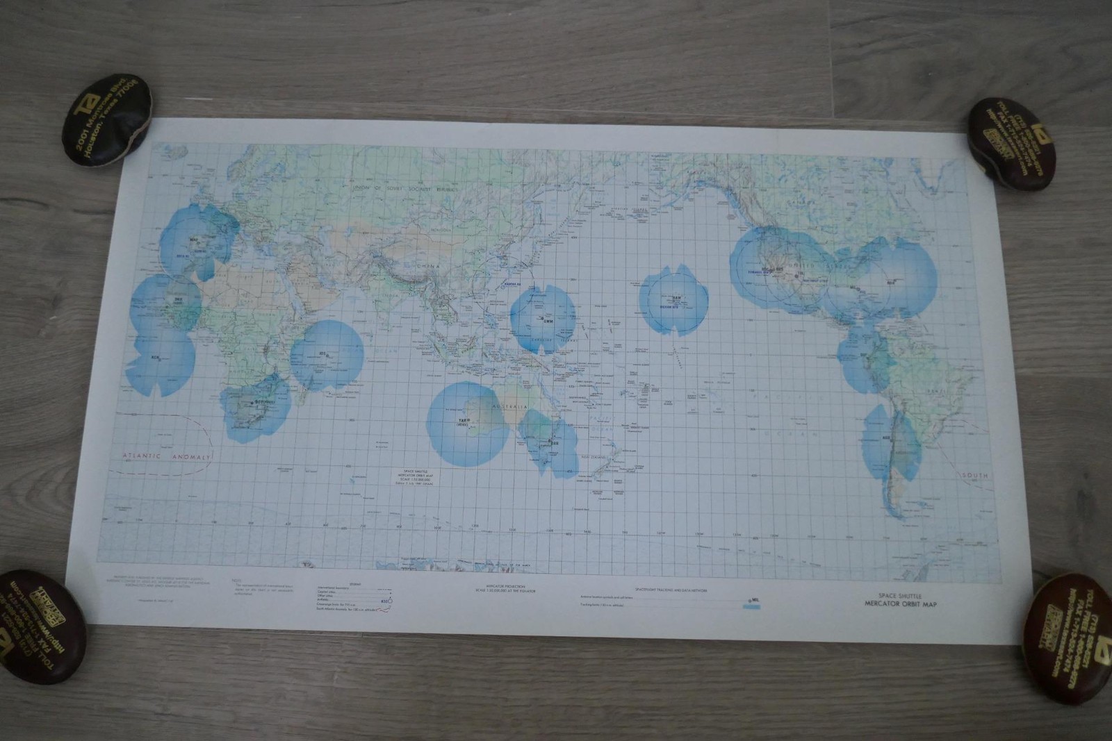 Original Space Shuttle Mercator Orbit Map