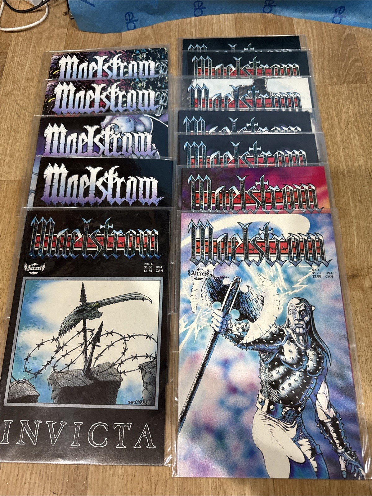 MAELSTROM 1 2 3 4 SET JIM SOMERVILLE WIZARD\'S WRAITH AIRCEL COMICS Lot Of 12 Vf