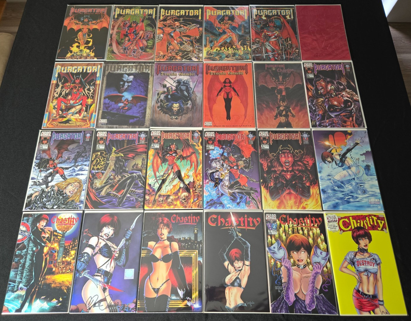 AnotherTime Lot of 24 Purgatori & Chastity Comic Books Theatre of Pain Vampires