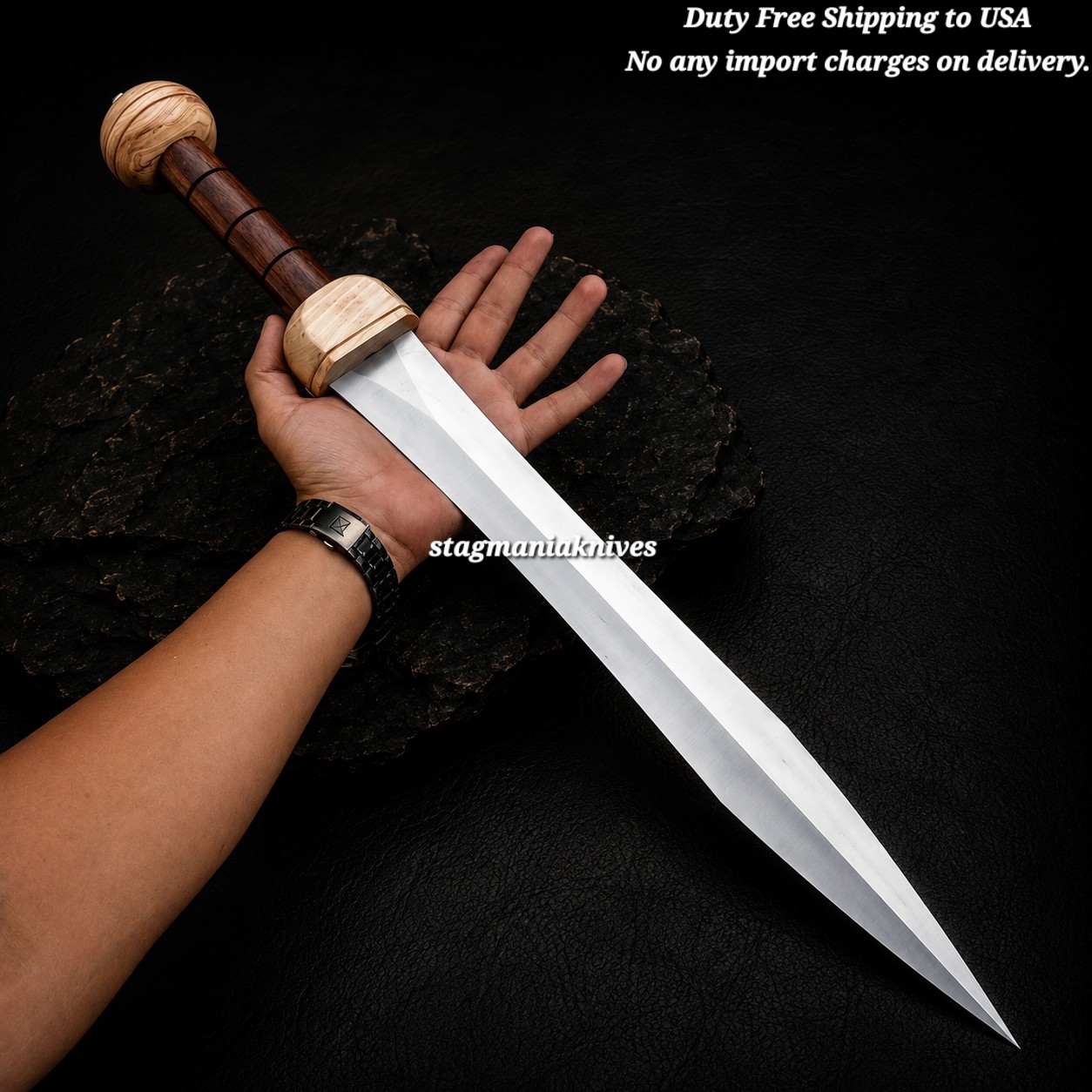 Handmade J2 Steel Hunting Battle Ready Spartacus Roman Mainz Gladius Sword 