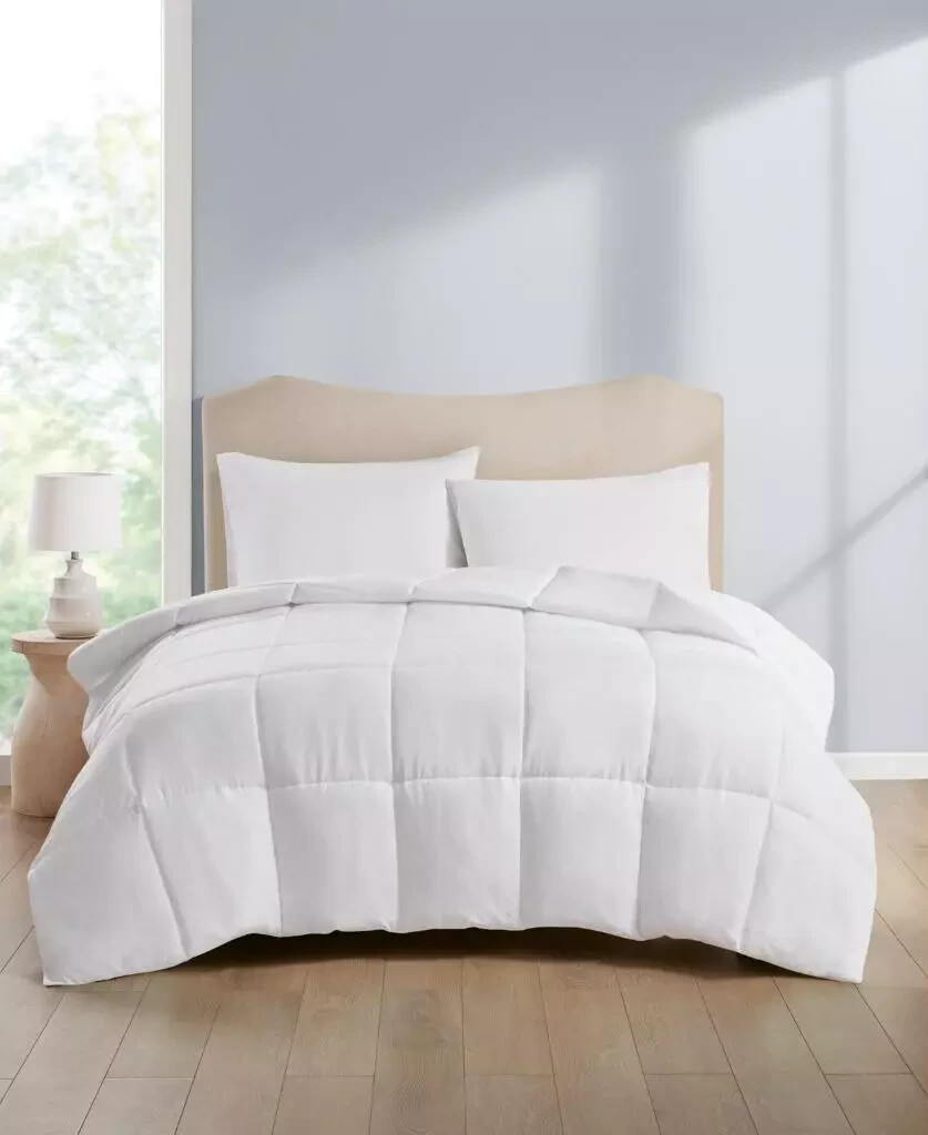 Home Design Lightweight Reversible Down Alternative Microfiber Comforter (Queen)