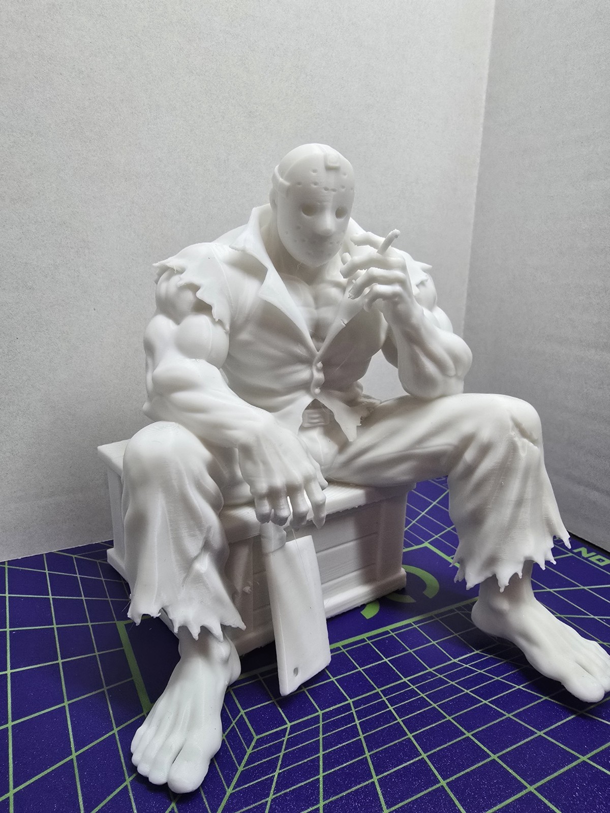 Splatterhouse Retro Rick Taylor Having A Smoke Flawed 3D Print Fan Art