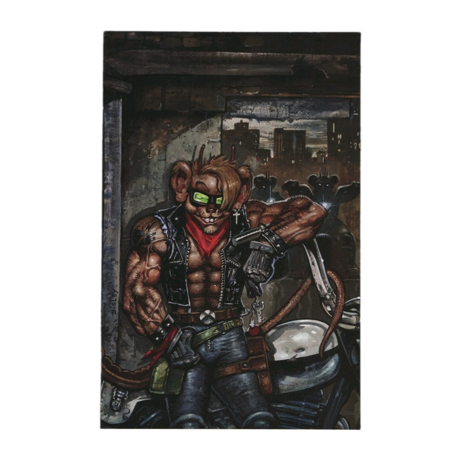 Biker Mice from Mars #1 RI 1:100 Bisley Virgin Full Art Variant Oni Comics 2025
